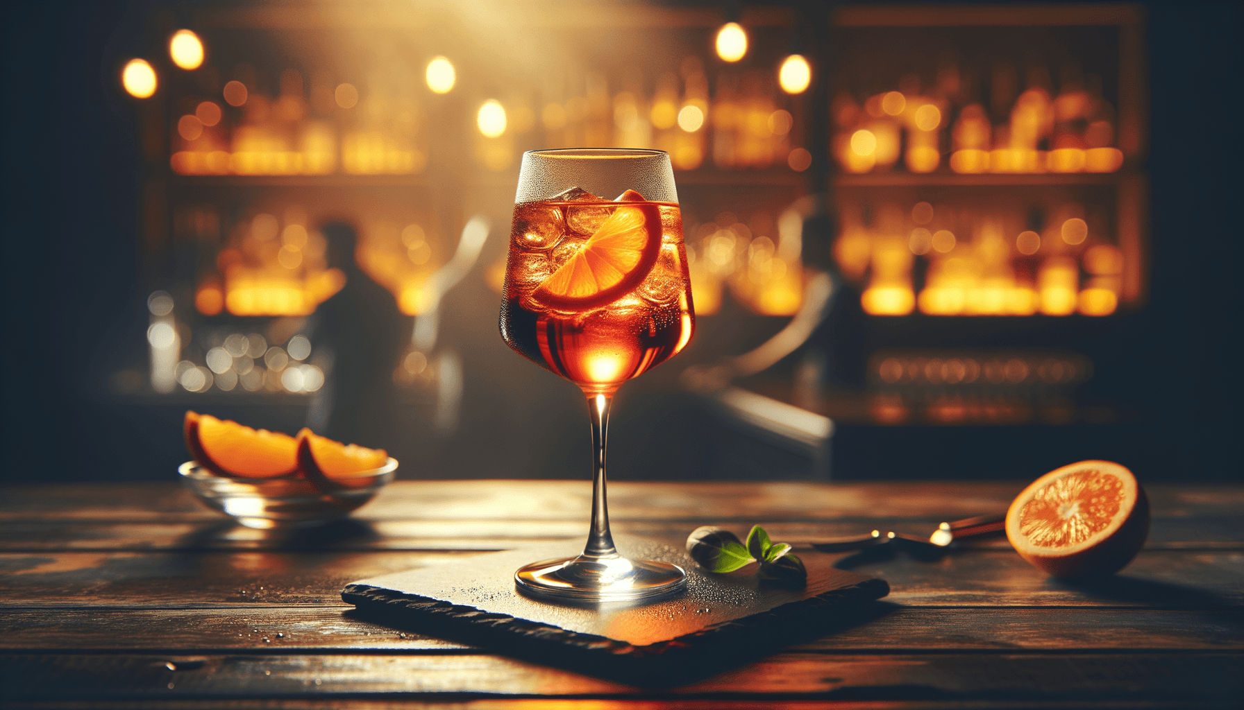 Aperol Spritz cocktail - aperitif-based served in a glass