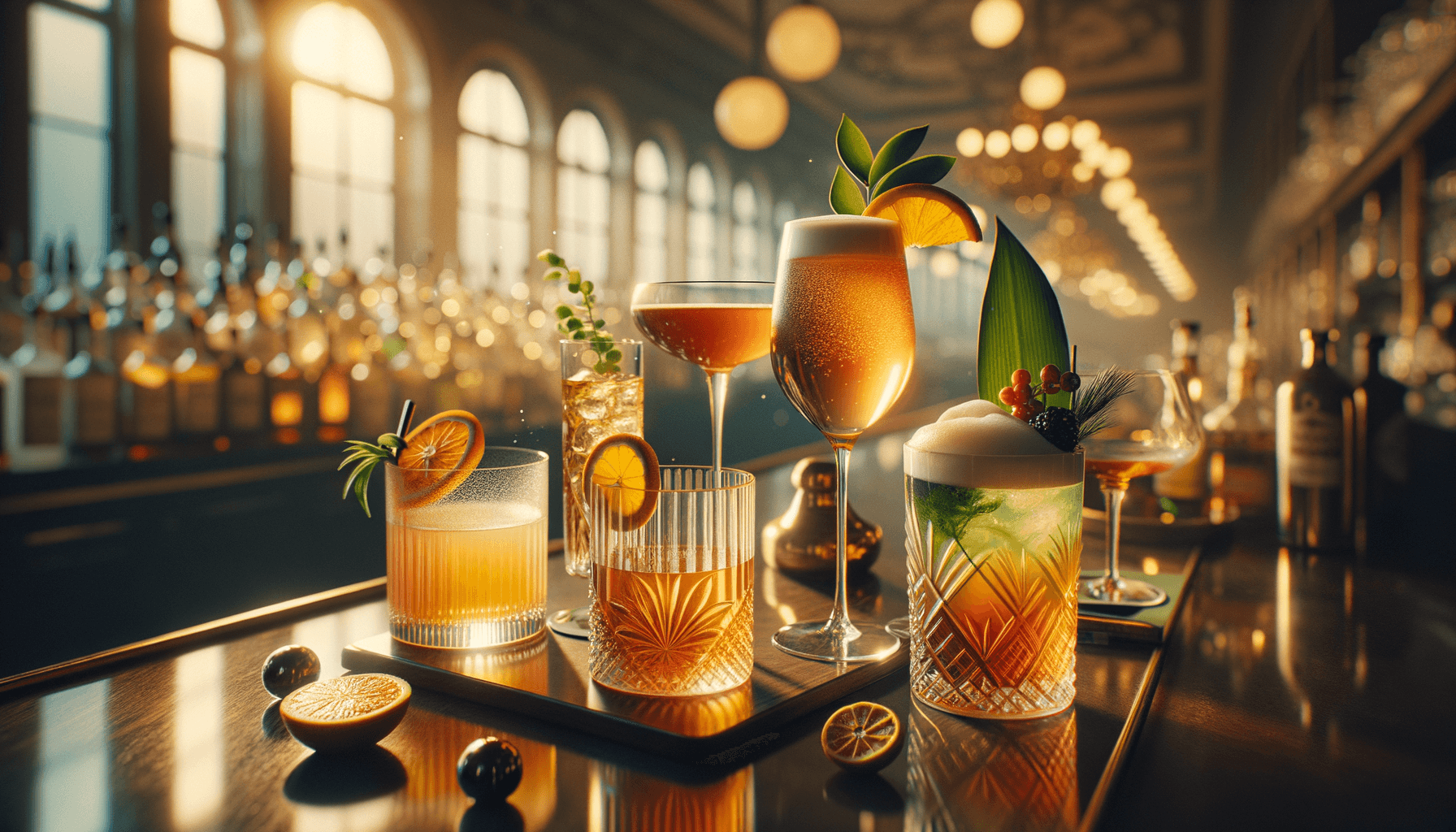 Specialty Spirits cocktails - collection of classic other-based drinks including signature serves and garnishes