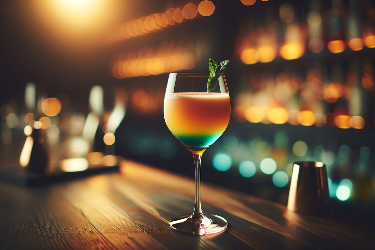 Bellini cocktail - other-based served in Champagne Flute