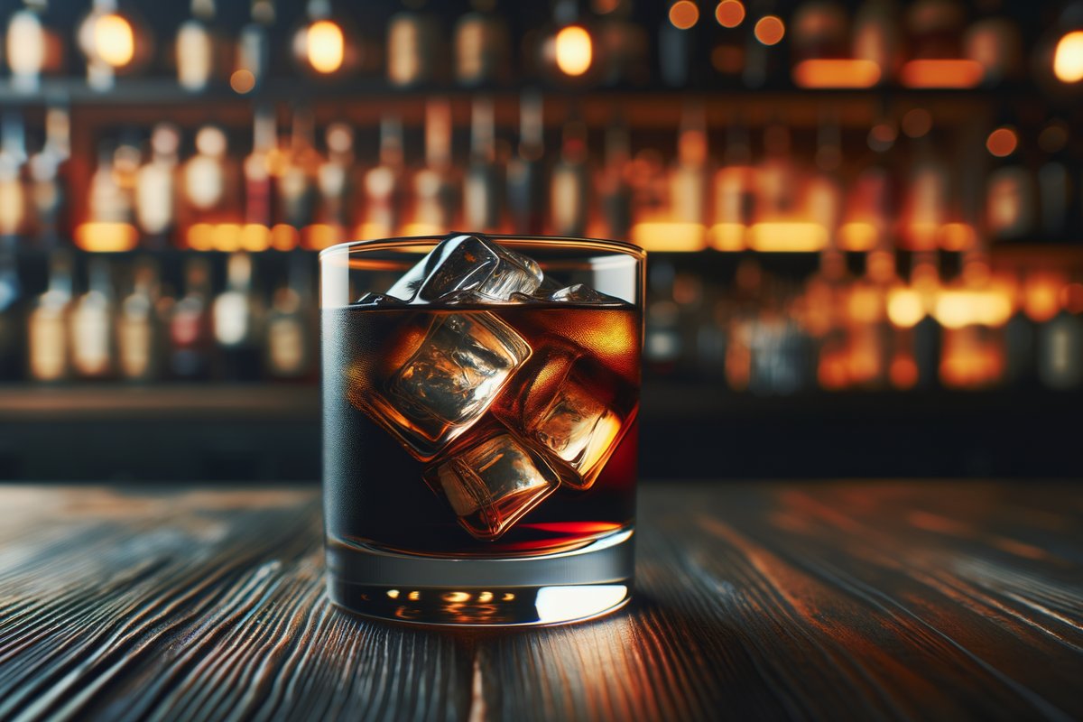 Black Russian cocktail - vodka-based served in rocks glass with none