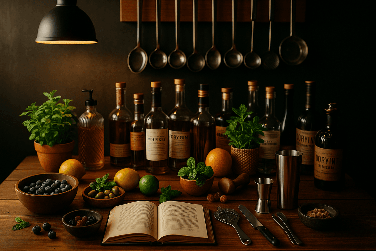 Cocktail bar ambiance