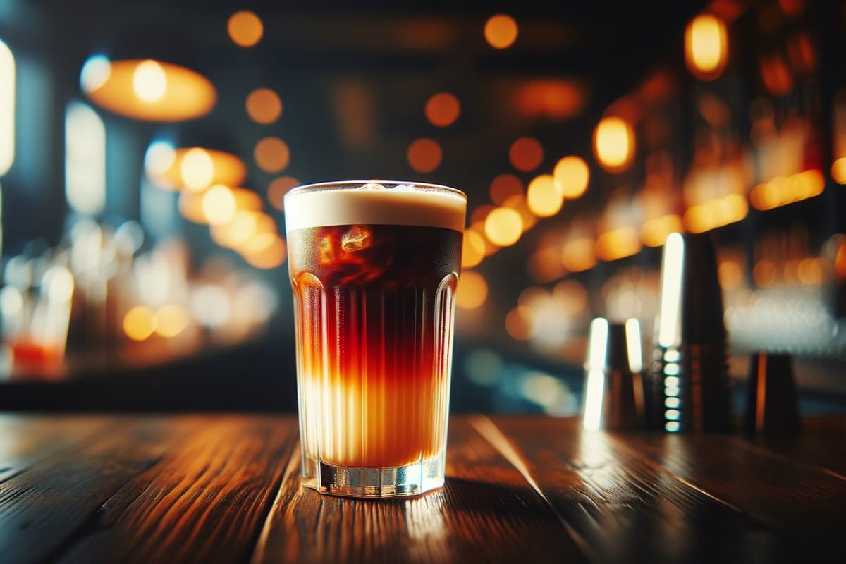 Americano cocktail - other-based served in Collins glass