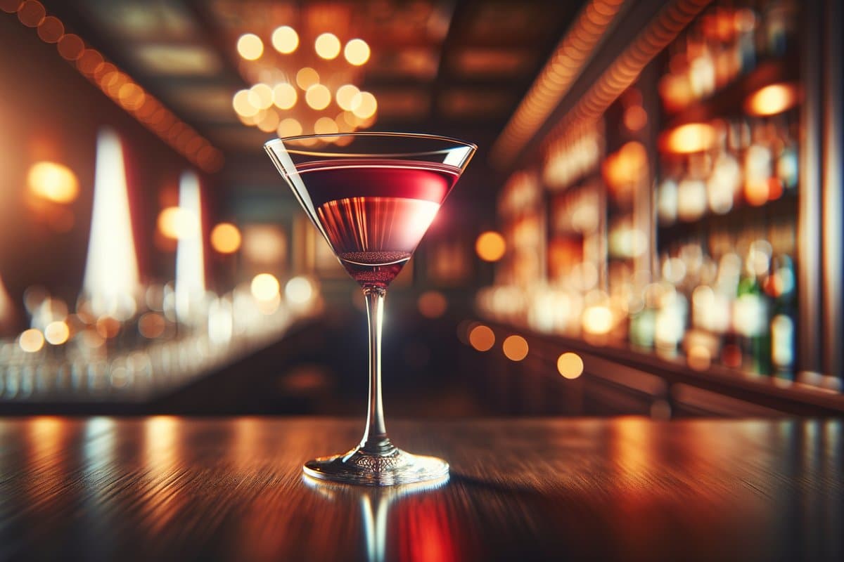 French Martini cocktail - vodka-based served in Cocktail glass