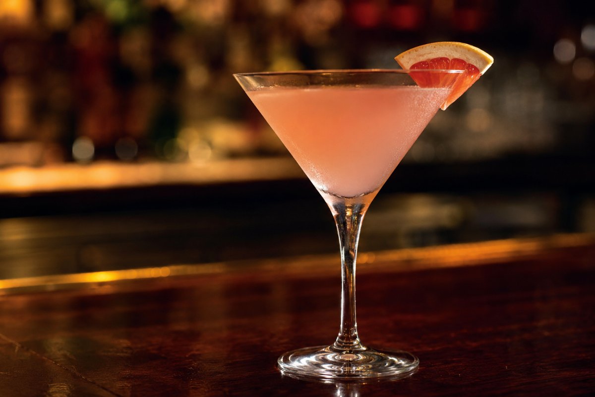 Hemingway Daiquiri cocktail - rum-based served in a glass with garnish