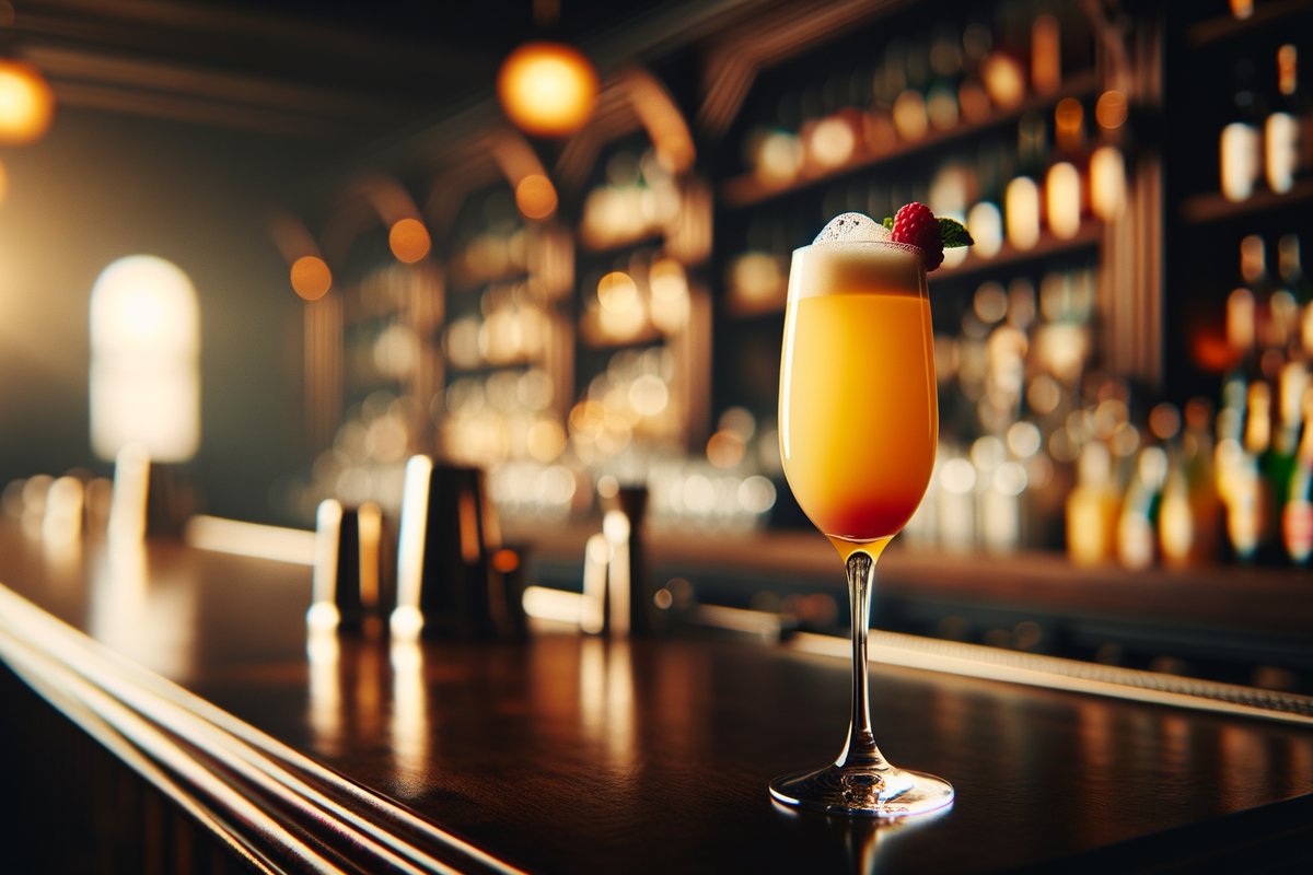 Mimosa cocktail - other-based served in Champagne flute