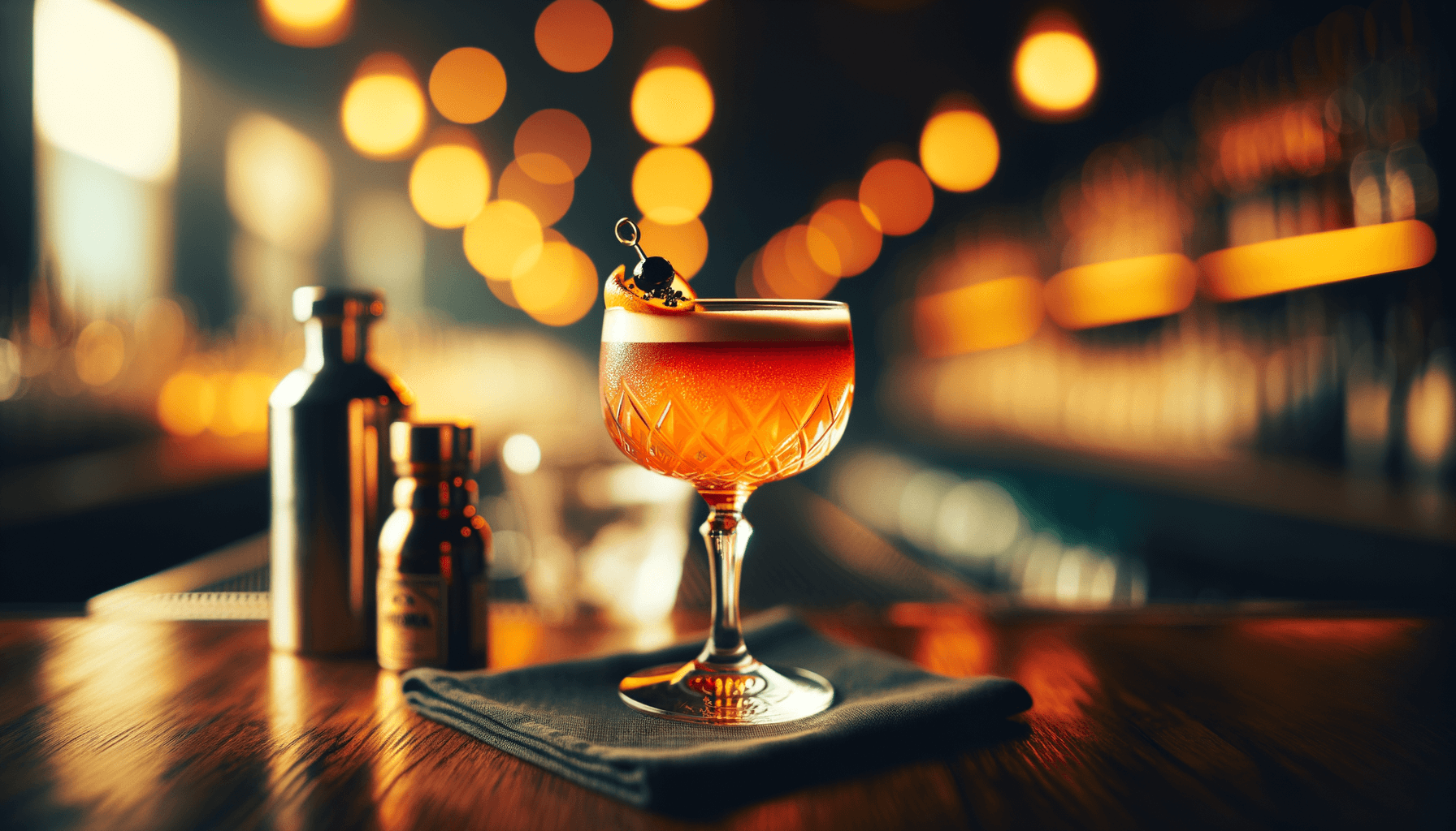 Pisco Sour cocktail - brandy-based served in coupe glass with Angostura bitters