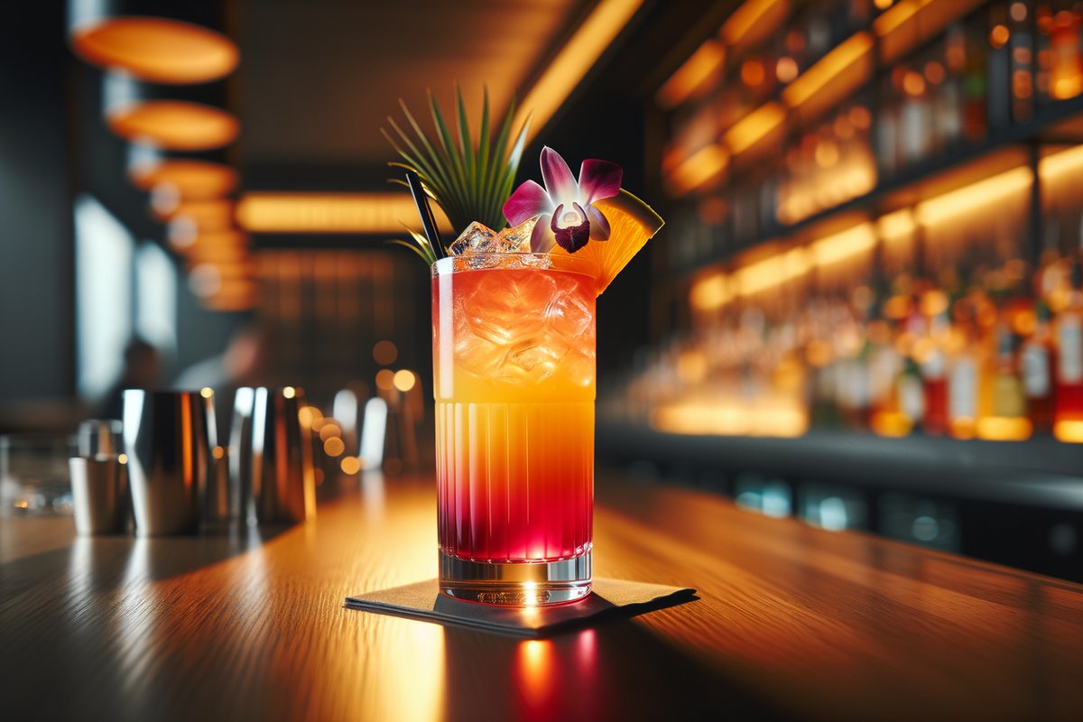 Sex on the Beach cocktail - vodka-based served in Highball glass