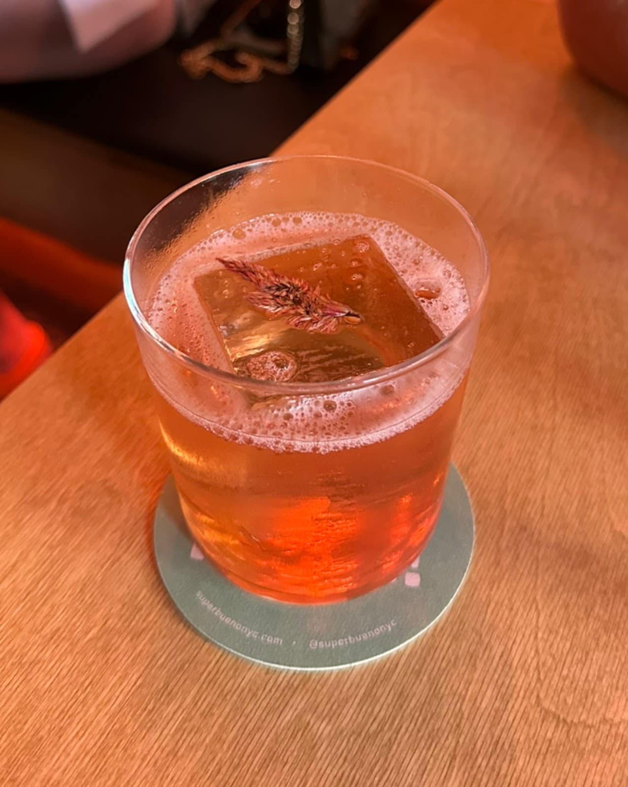 Signature cocktail at SUPERBUENO in New York