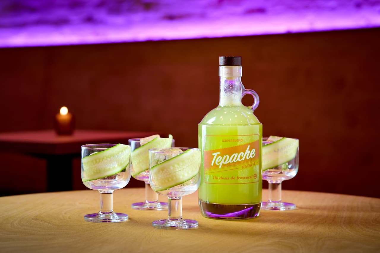 Signature cocktail at SUPERBUENO in New York