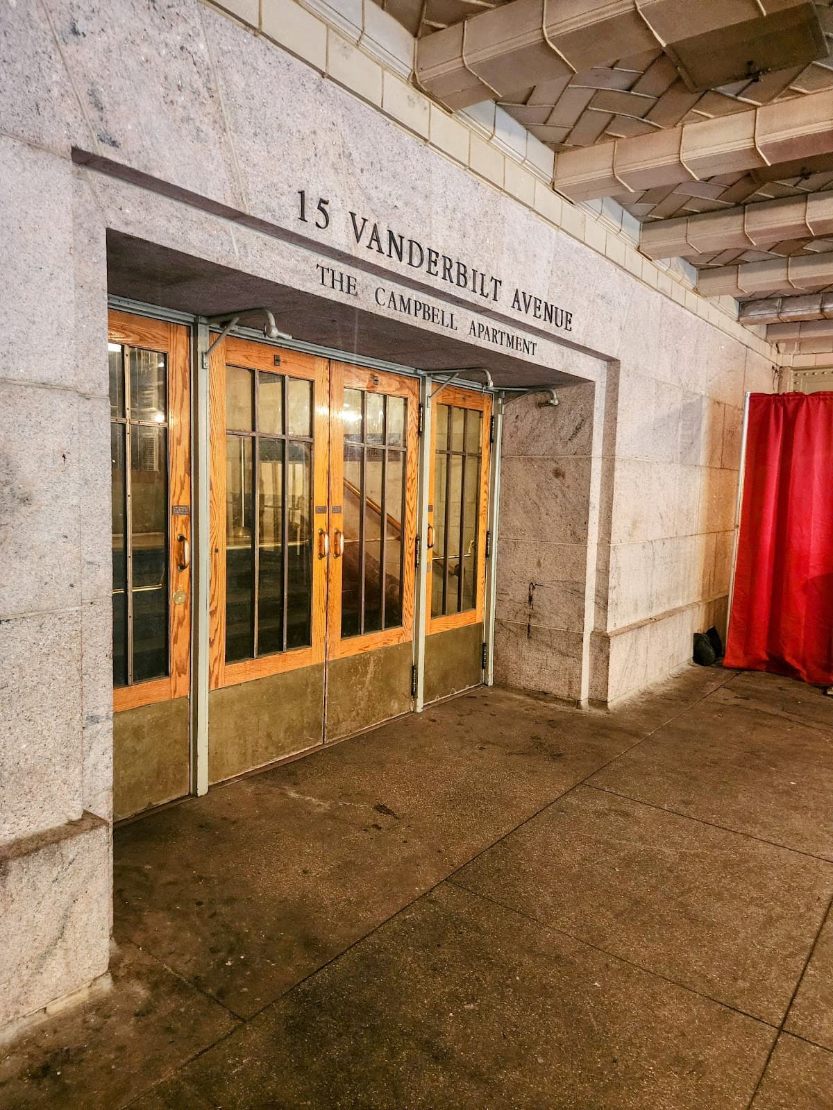 Entrance of The Campbell Apartment at 15 Vanderbilt Avenue in New York